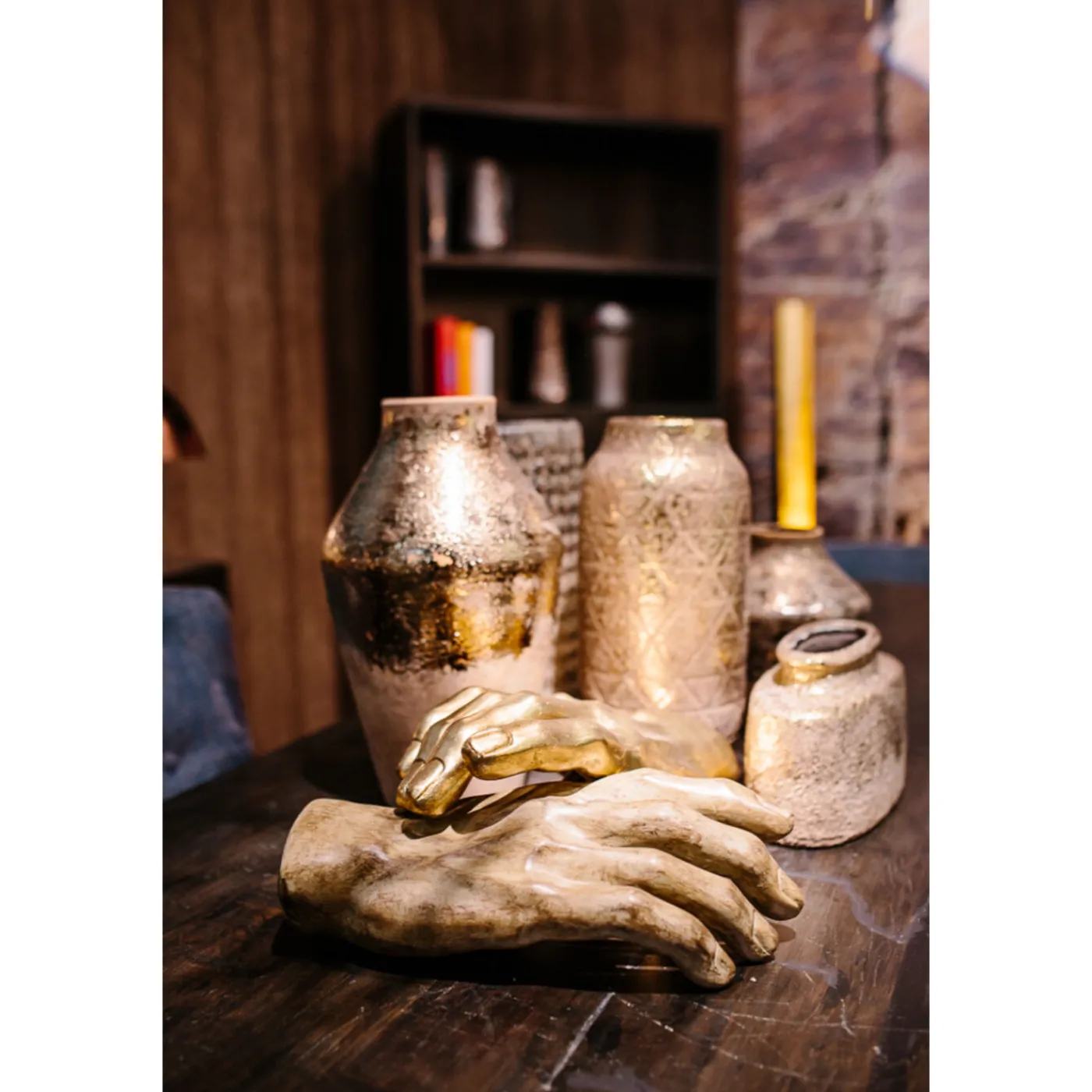 KARE Design Objet Décoratif Mano Dore 35Cm