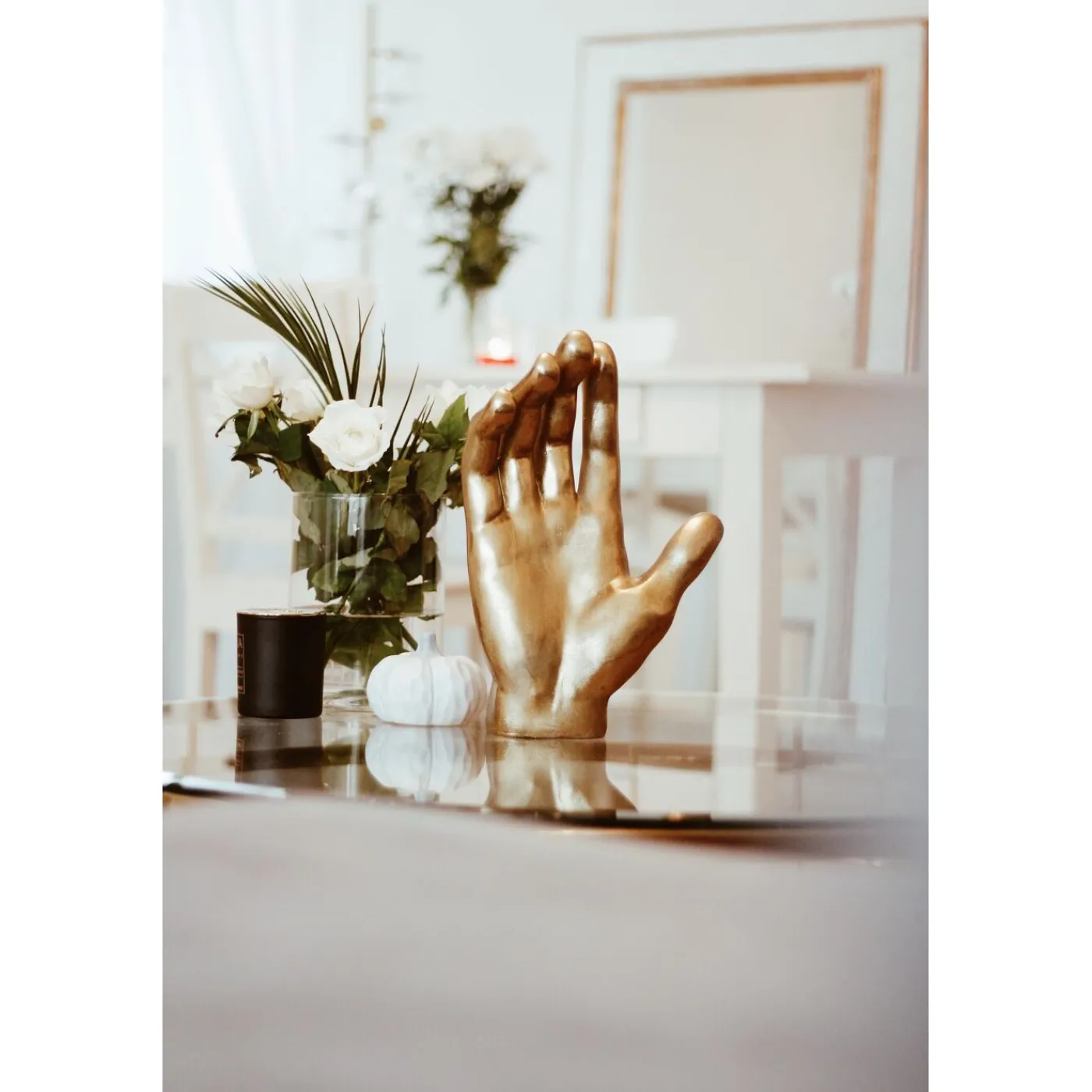 KARE Design Objet Décoratif Mano Dore 35Cm