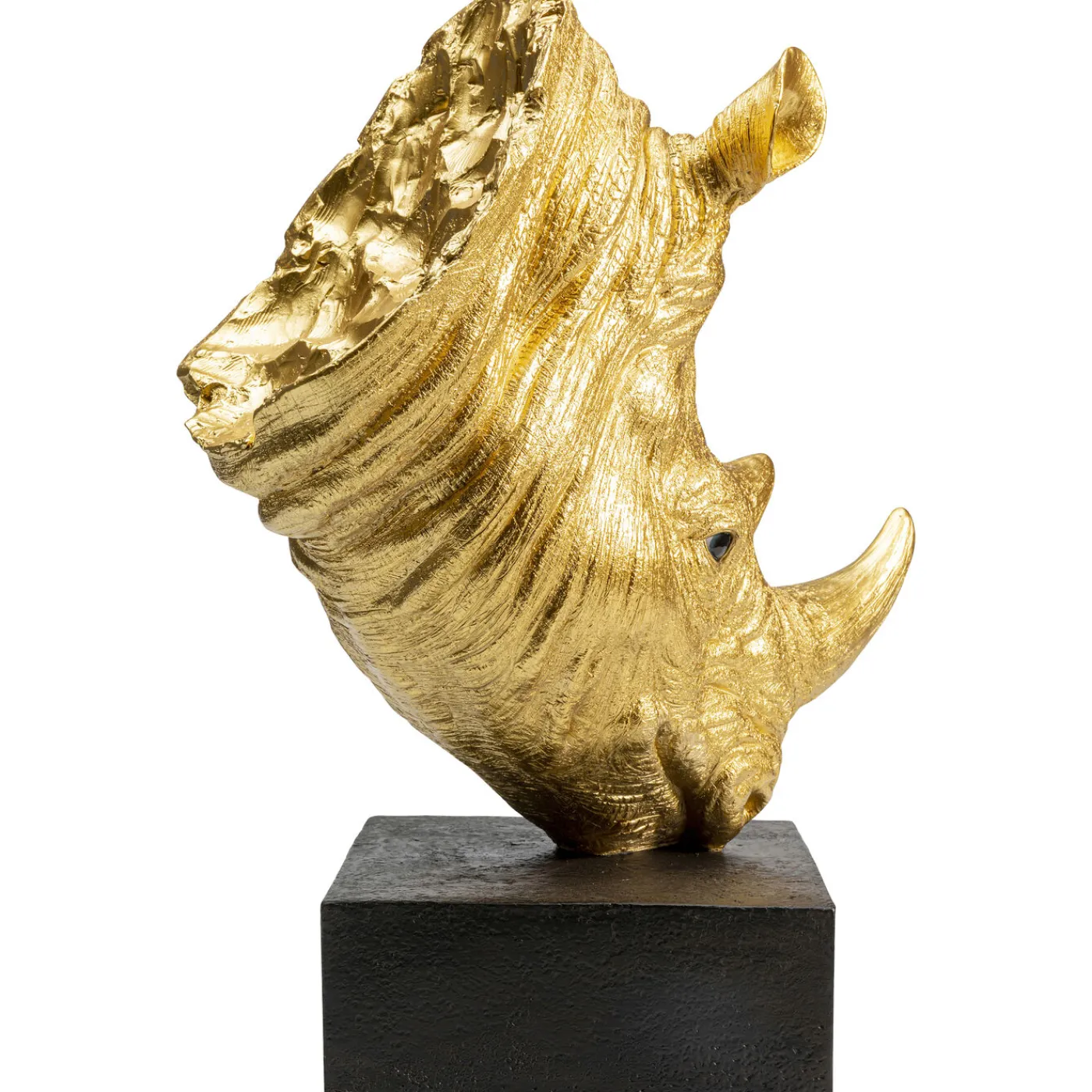 KARE Design Objet Décoratif Rhino Dore 51Cm