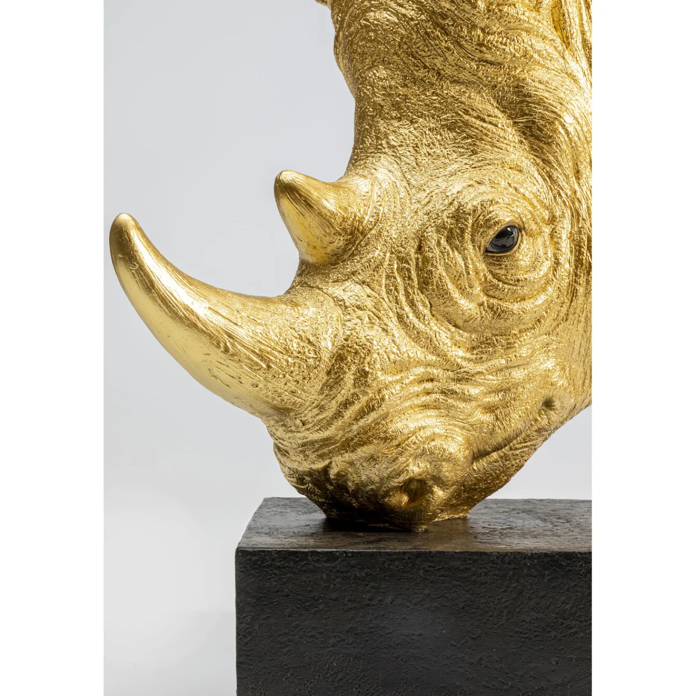 KARE Design Objet Décoratif Rhino Dore 51Cm