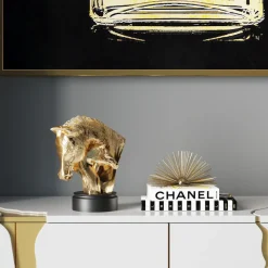 KARE Design Objet Décoratif Spirit Love Dore 29Cm