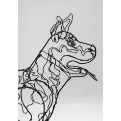 KARE Design Objet Décoratif Wire Attack Dog 36Cm