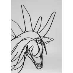 KARE Design Objet Décoratif Wire Horse 51Cm