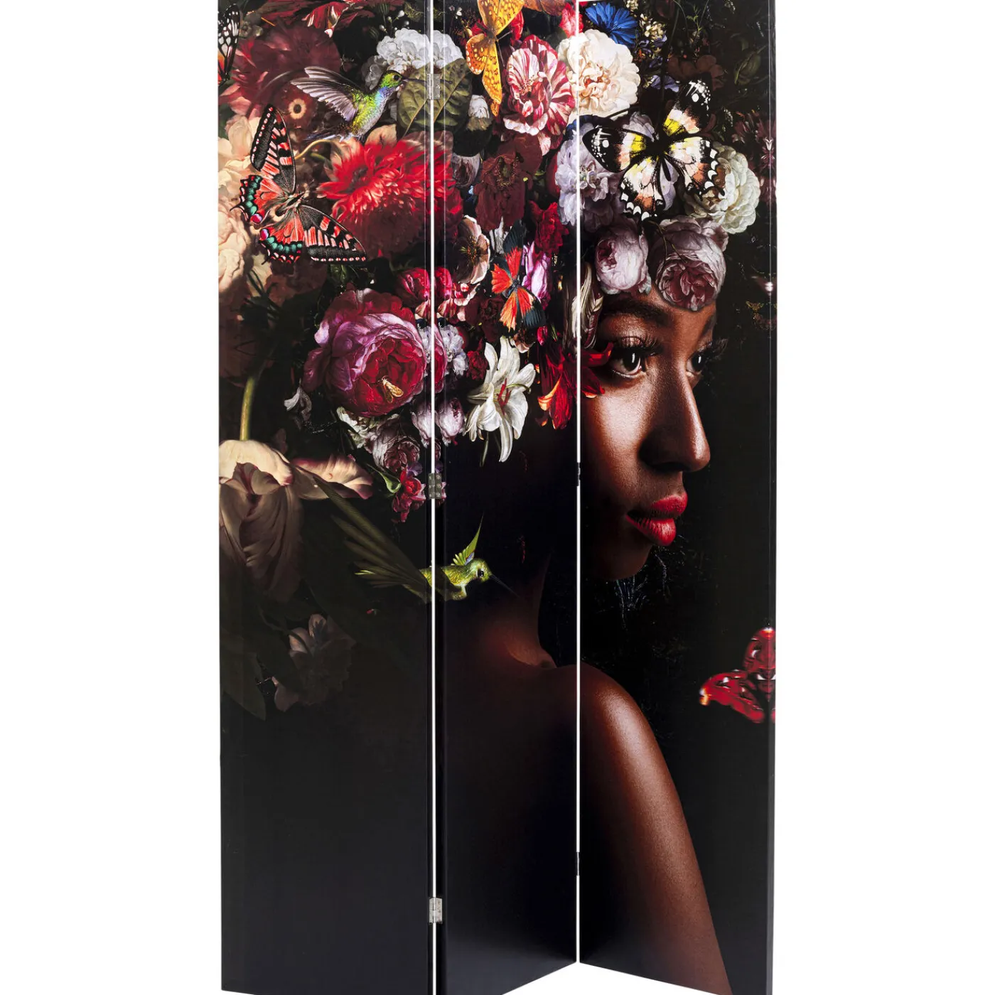 KARE Design Paravent Flowery Shoulder Vs Bunch Flowers 120X180