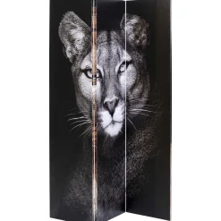KARE Design Paravent King Lion Vs Cat Girl 120X180