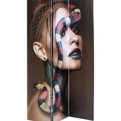 KARE Design Paravent Royal Headdress Vs Snake Girl 120X180