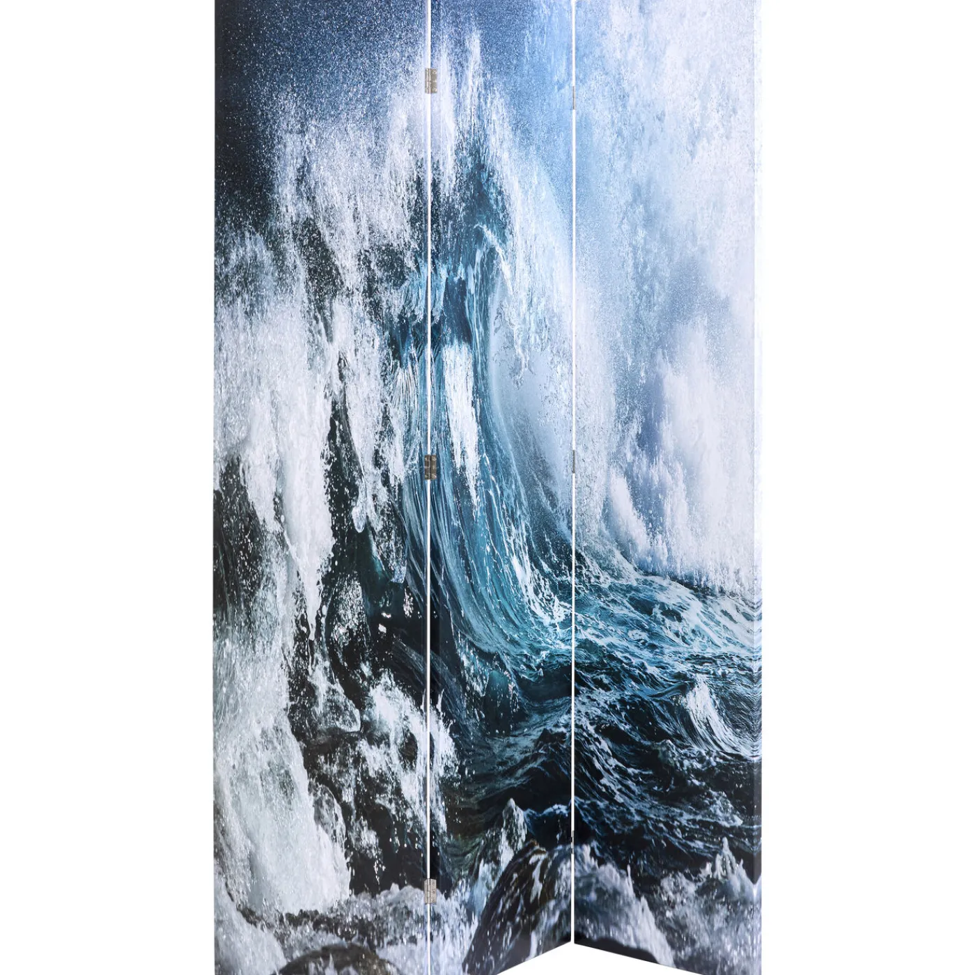 KARE Design Paravent Triptychon Wave Vs Palms 120X180