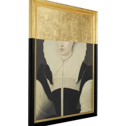 KARE Design Peinture A L Huile Frame Incognito Lady 80X100Cm
