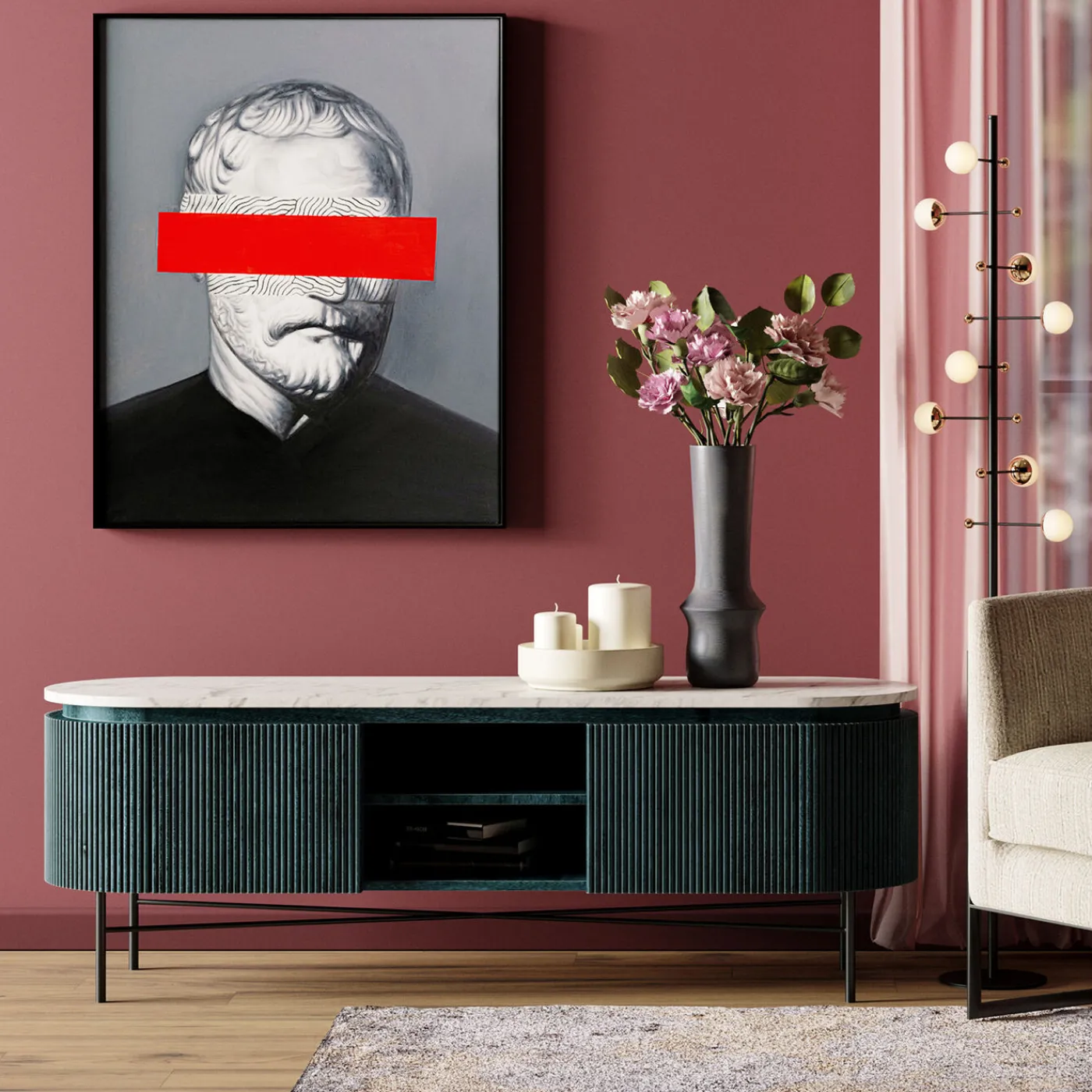 KARE Design Peinture A L Huile Frame Incognito Philosophy 80X1