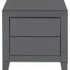 KARE Design Petite Commode Luxury Push 2 Tiroirs Gris
