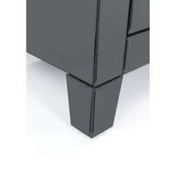 KARE Design Petite Commode Luxury Push 2 Tiroirs Gris