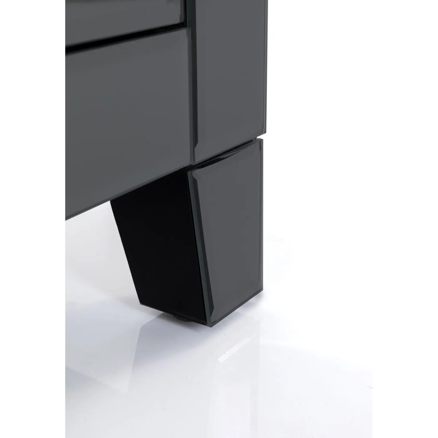 KARE Design Petite Commode Luxury Push 2 Tiroirs Gris