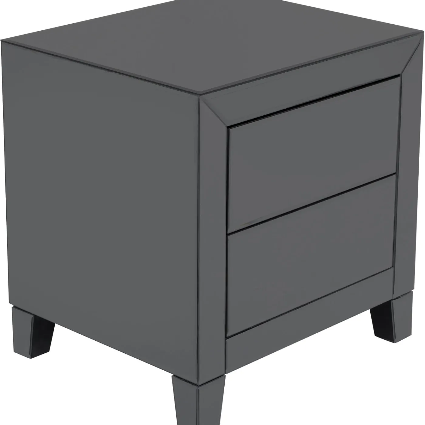 KARE Design Petite Commode Luxury Push 2 Tiroirs Gris