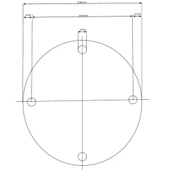 KARE Design Pied De Table Invitation Noir O60Cm