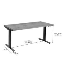 KARE Design Pietement De Table Tavola Office Noir
