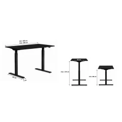 KARE Design Pietement De Table Tavola Office Smart Noir