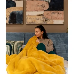 KARE Design Plaid Jaune 140X200Cm