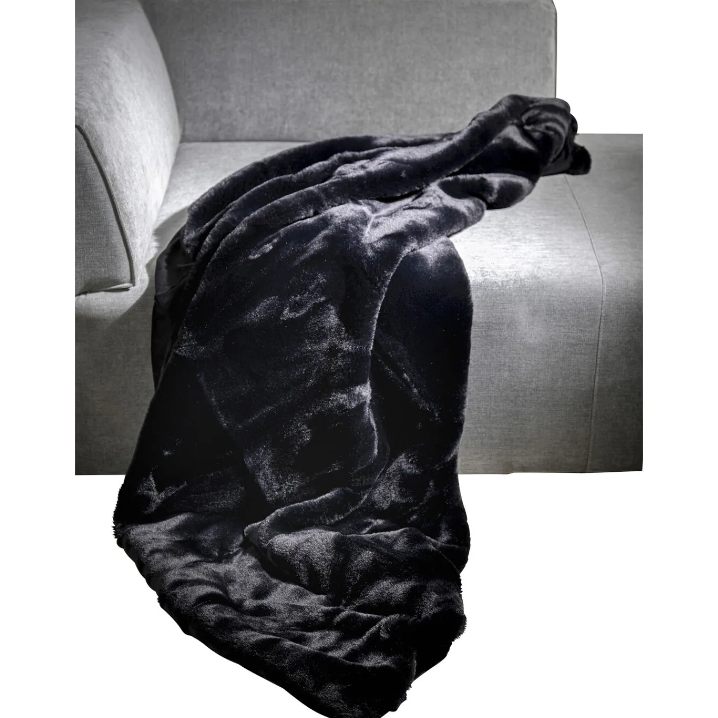 KARE Design Plaid Noir 140X200Cm
