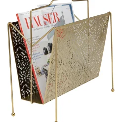 KARE Design Porte-Revues Basket Dore Gm