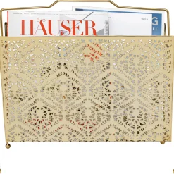 KARE Design Porte-Revues Basket Dore Gm