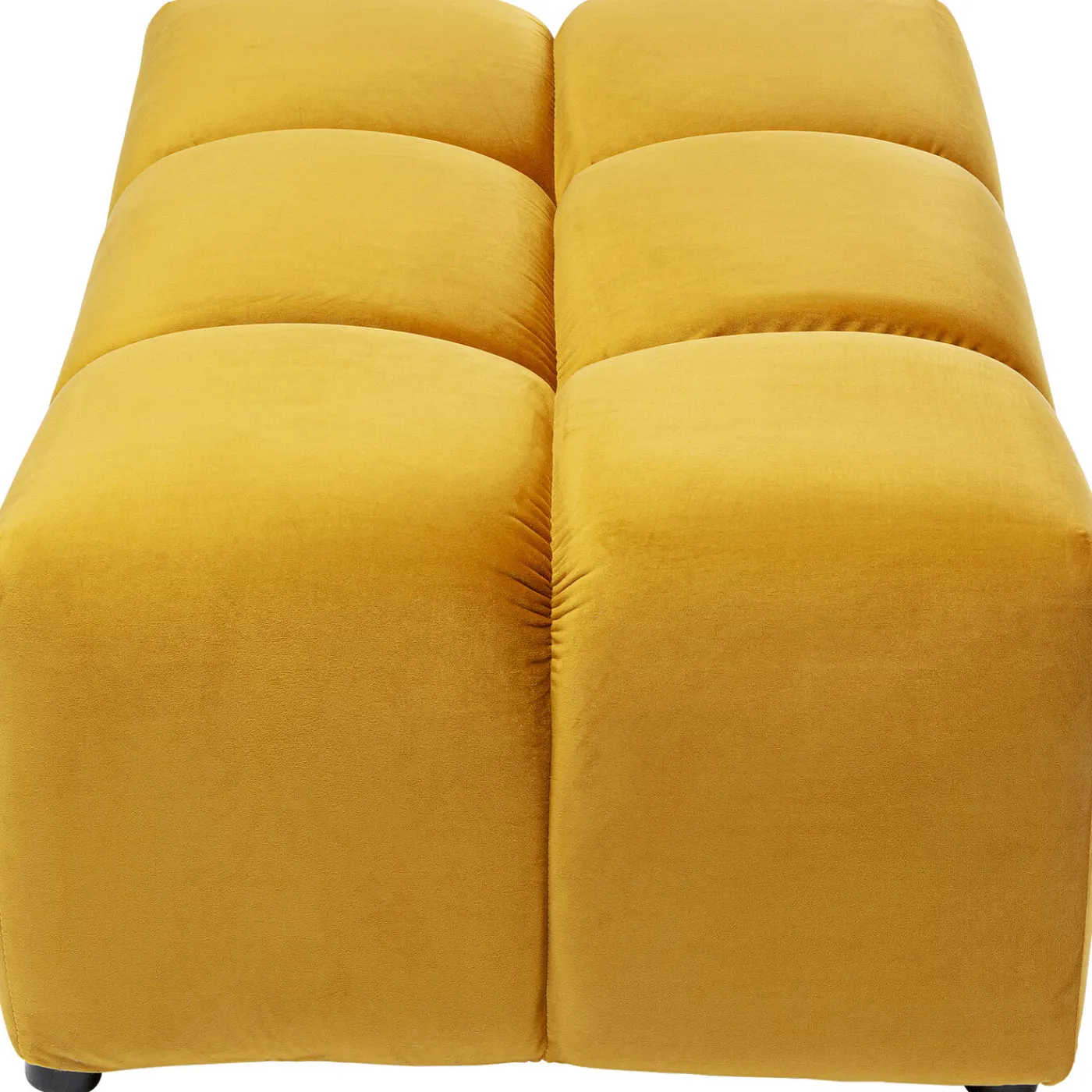 KARE Design Pouf Belami Velours Ambre