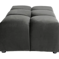 KARE Design Pouf Belami Velours Gris