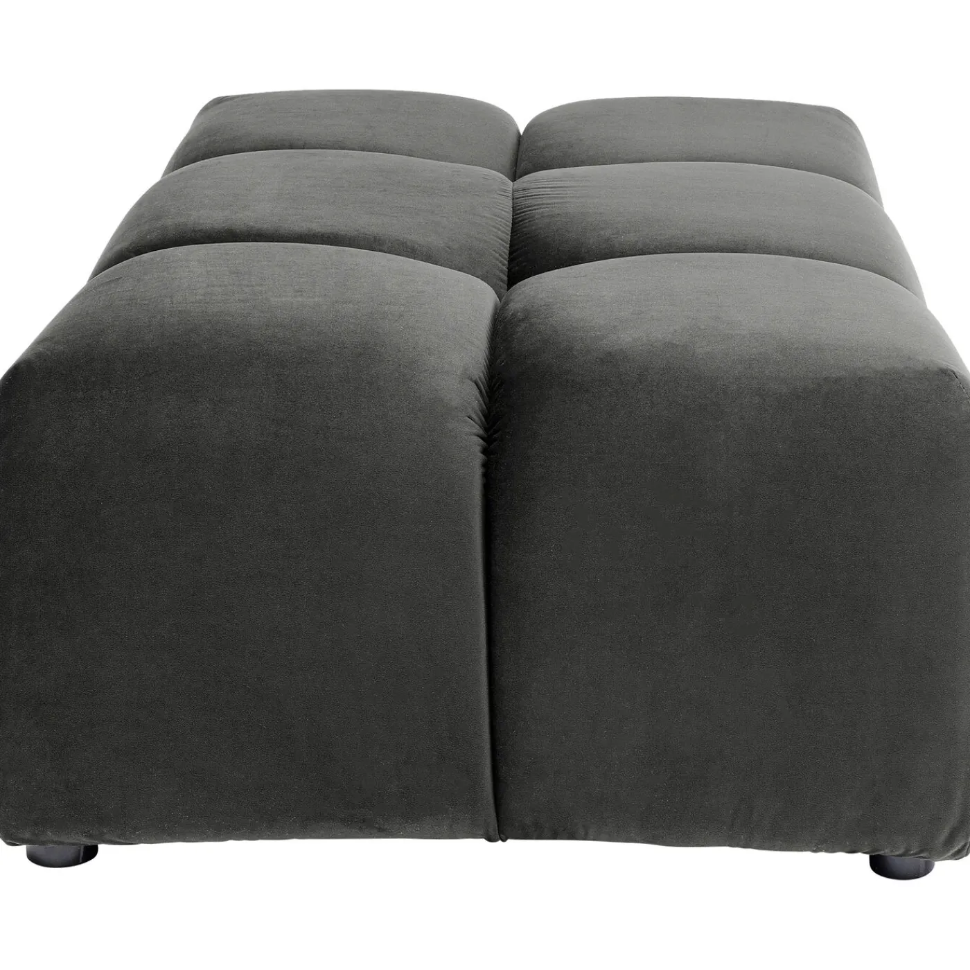 KARE Design Pouf Belami Velours Gris