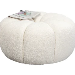 KARE Design Pouf Peppo Lounge Blanc O76Cm
