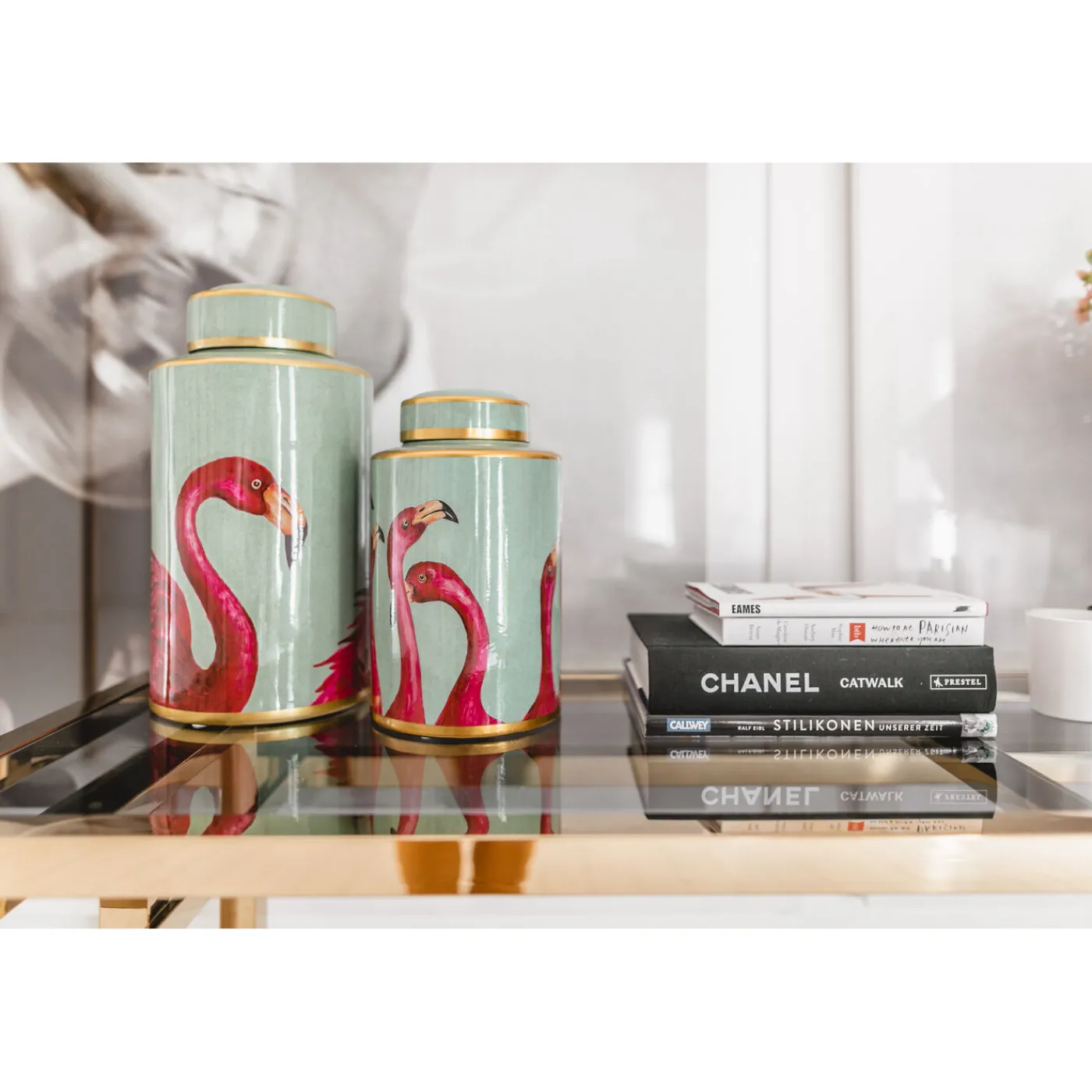 KARE Design Recipient Décoratif Flamingos 29Cm