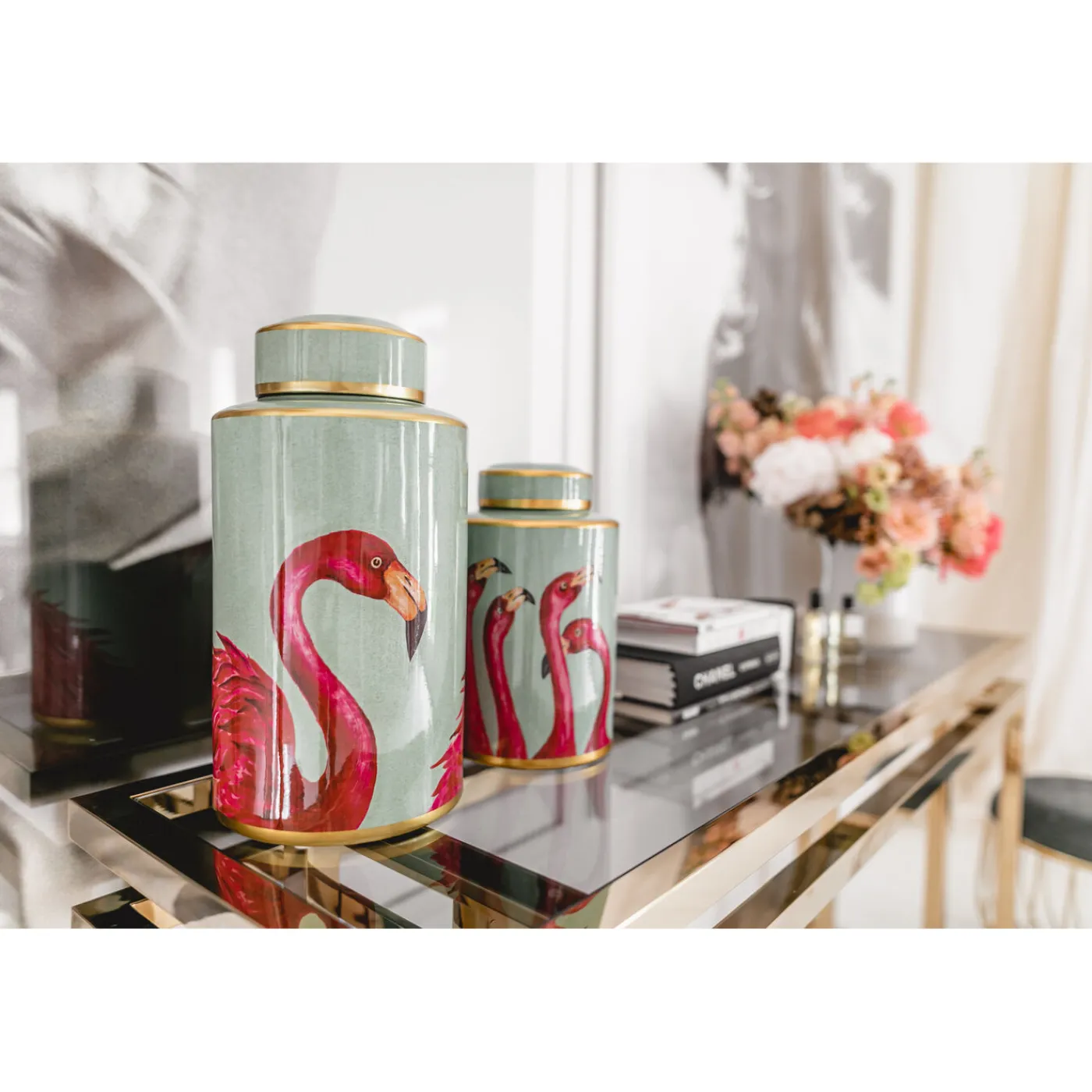 KARE Design Recipient Décoratif Flamingos 29Cm