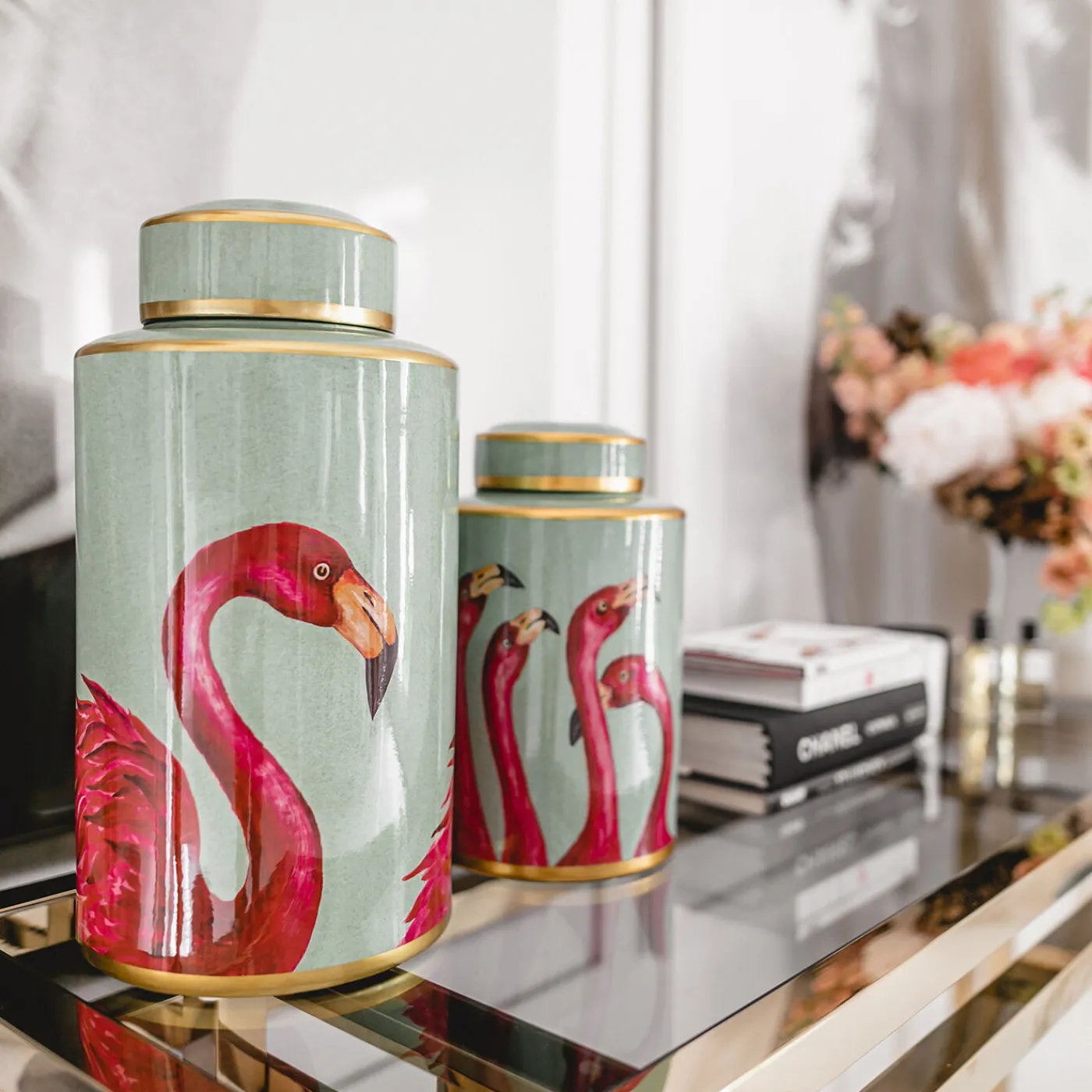 KARE Design Recipient Décoratif Flamingos 29Cm