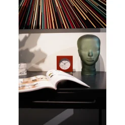 KARE Design Reveil Kian Rouge 12X13Cm