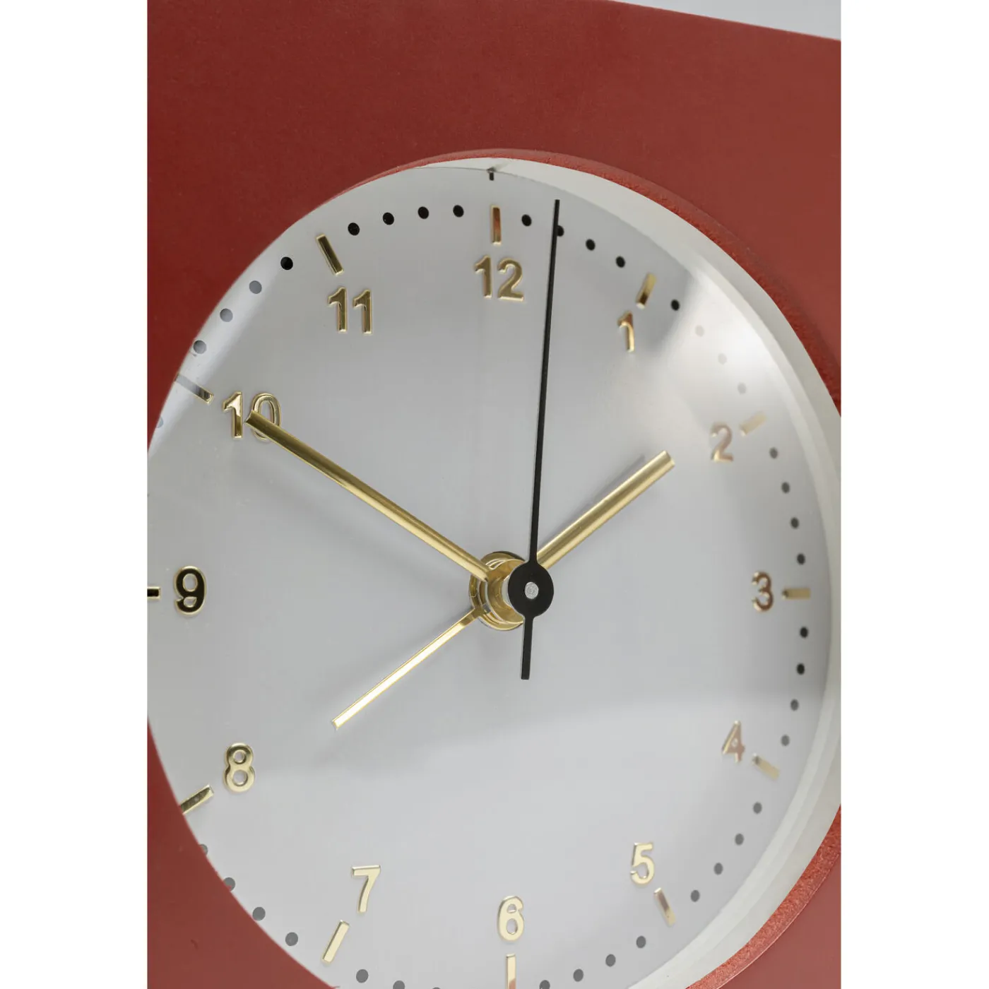 KARE Design Reveil Kian Rouge 12X13Cm