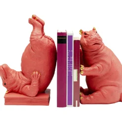 KARE Design Serre-Livres Hippo Fuchsia (2/Set)