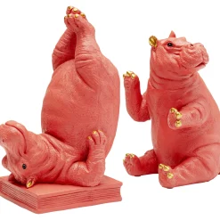 KARE Design Serre-Livres Hippo Fuchsia (2/Set)