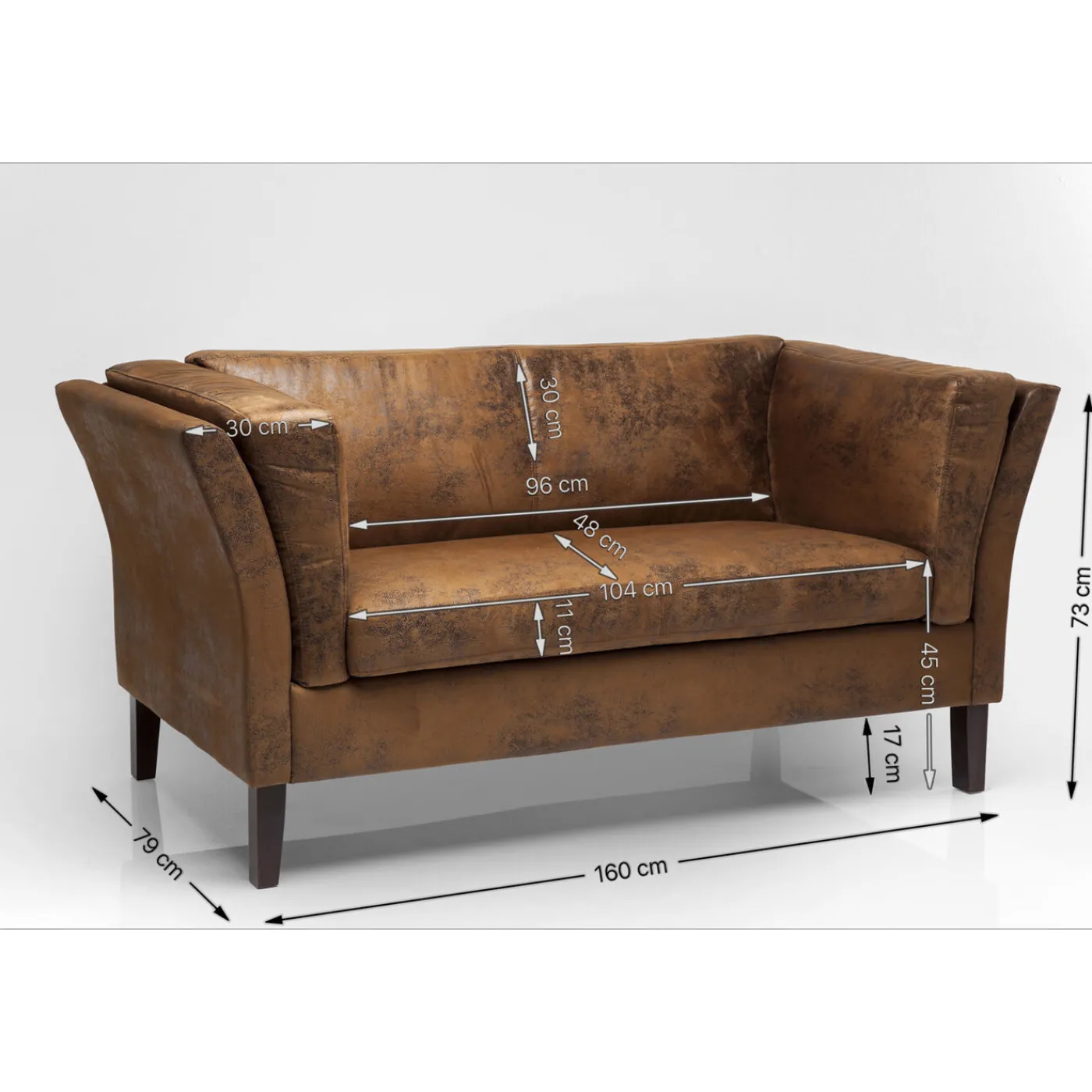 KARE Design Sofa Canapése 2 Places Vintage Smart