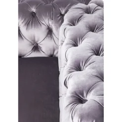 KARE Design Sofa Desire 3-Places Velours Gris