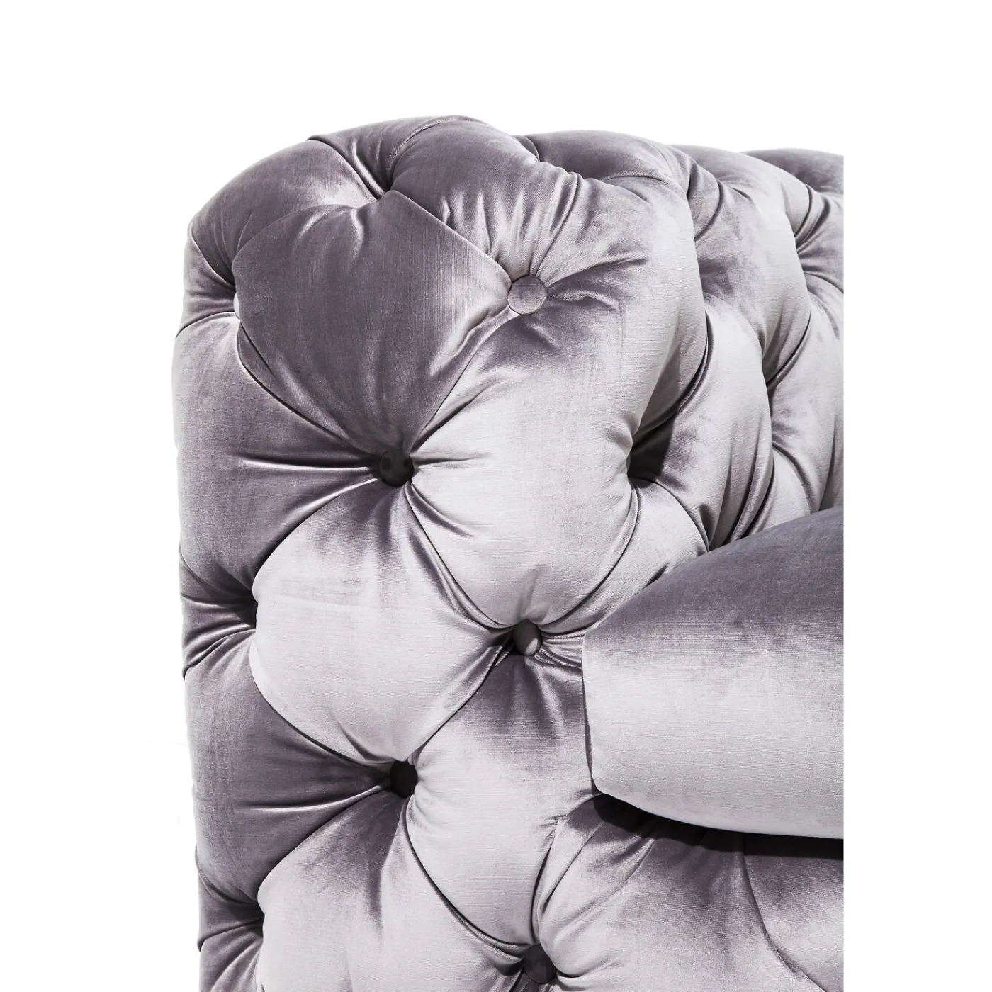 KARE Design Sofa Desire 3-Places Velours Gris