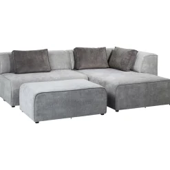 KARE Design Sofa Infinity Meridienne Droite Gris