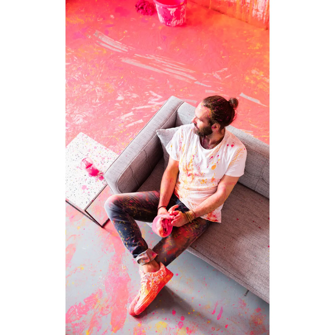 KARE Design Sofa Loft 3-Places Salt & Pepper