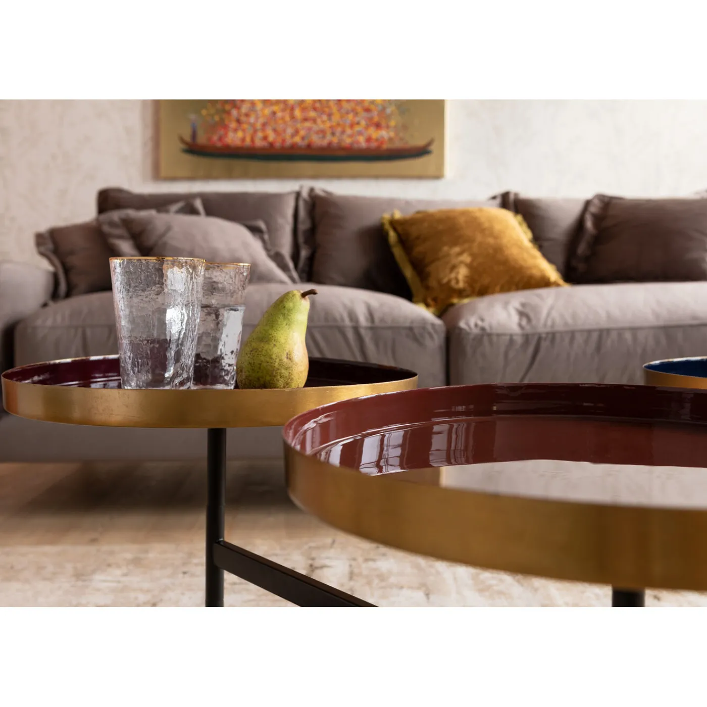 KARE Design Sofa Lullaby 3-Places Taupe