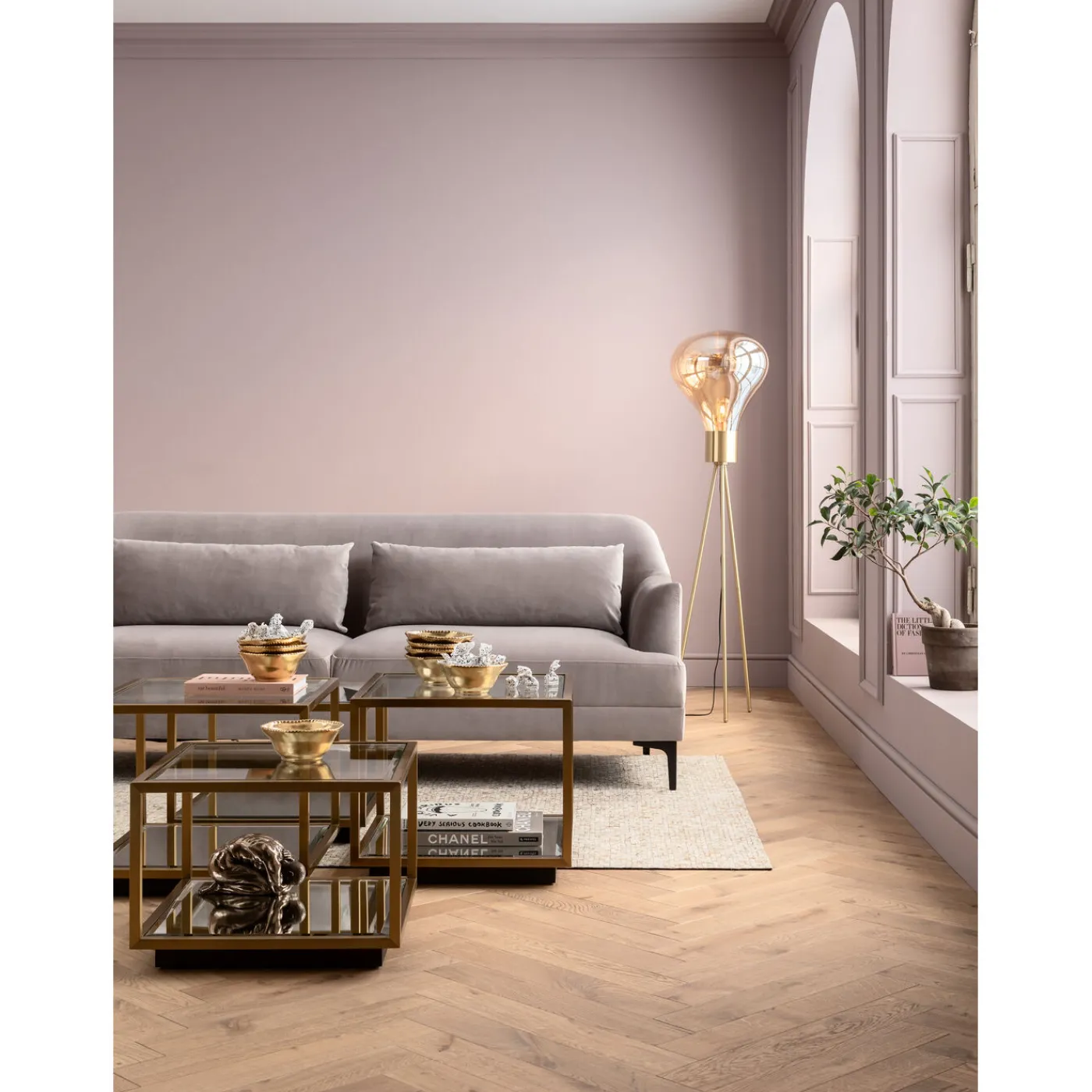 KARE Design Sofa Proud 3-Places Gris