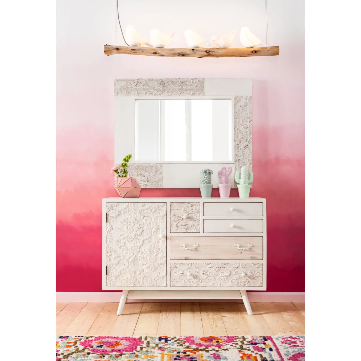 KARE Design Suspension Animal Dining Birds 120Cm