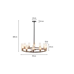 KARE Design Suspension Candel Crown O99Cm