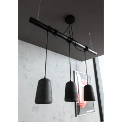 KARE Design Suspension Dining Concrete Noir Tre