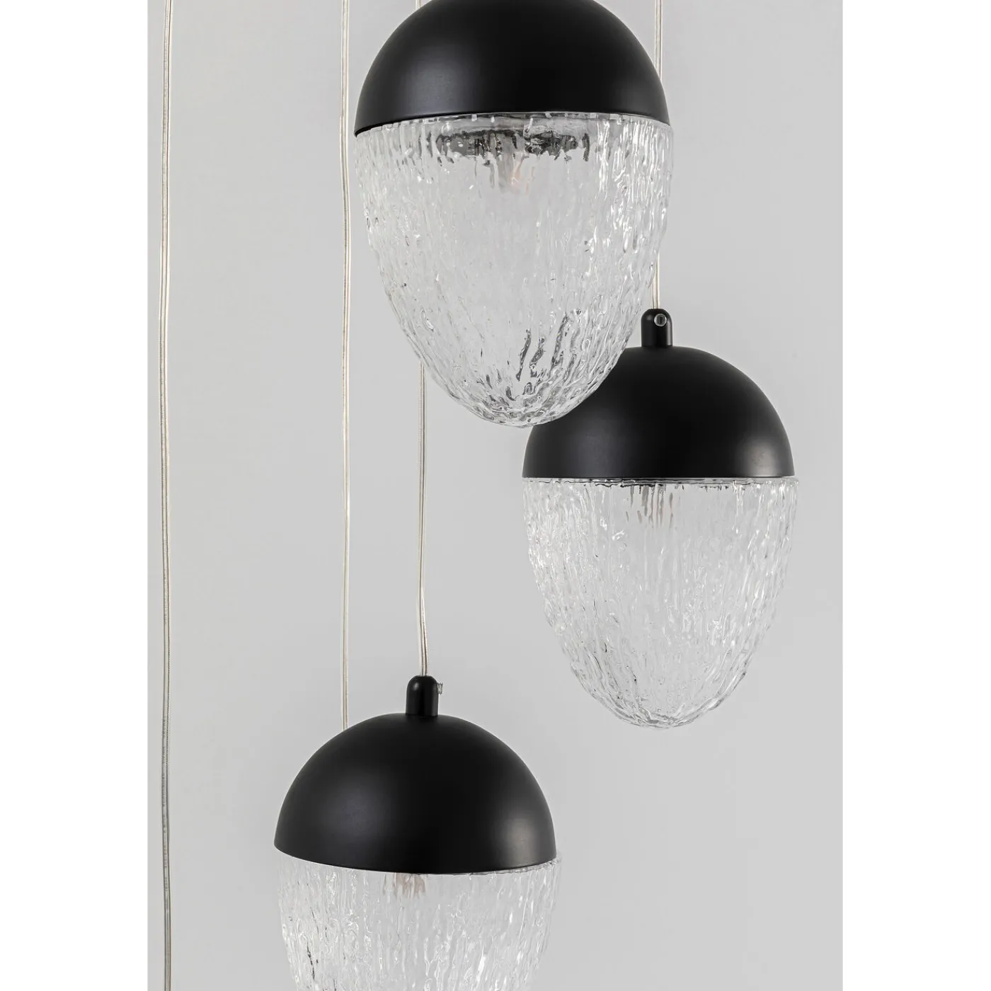 KARE Design Suspension Frozen 5 Noir Mat O35Cm
