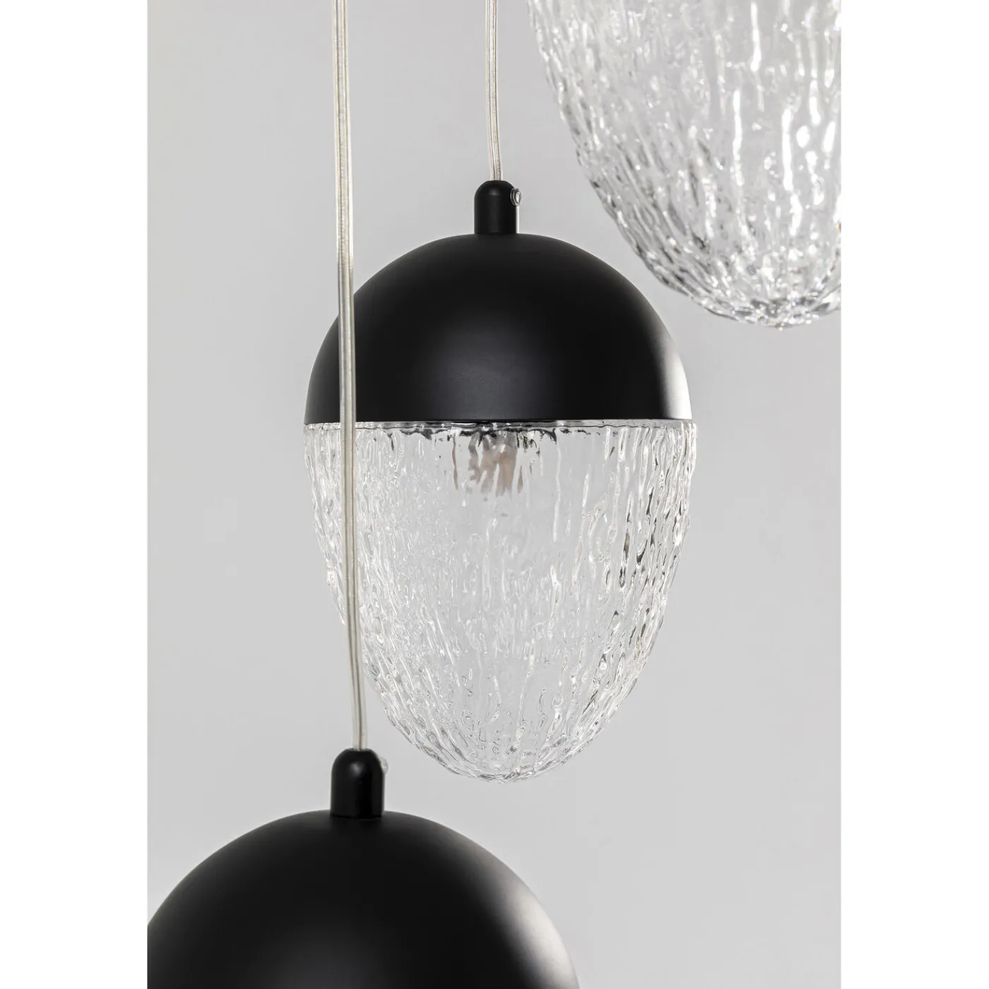 KARE Design Suspension Frozen 5 Noir Mat O35Cm
