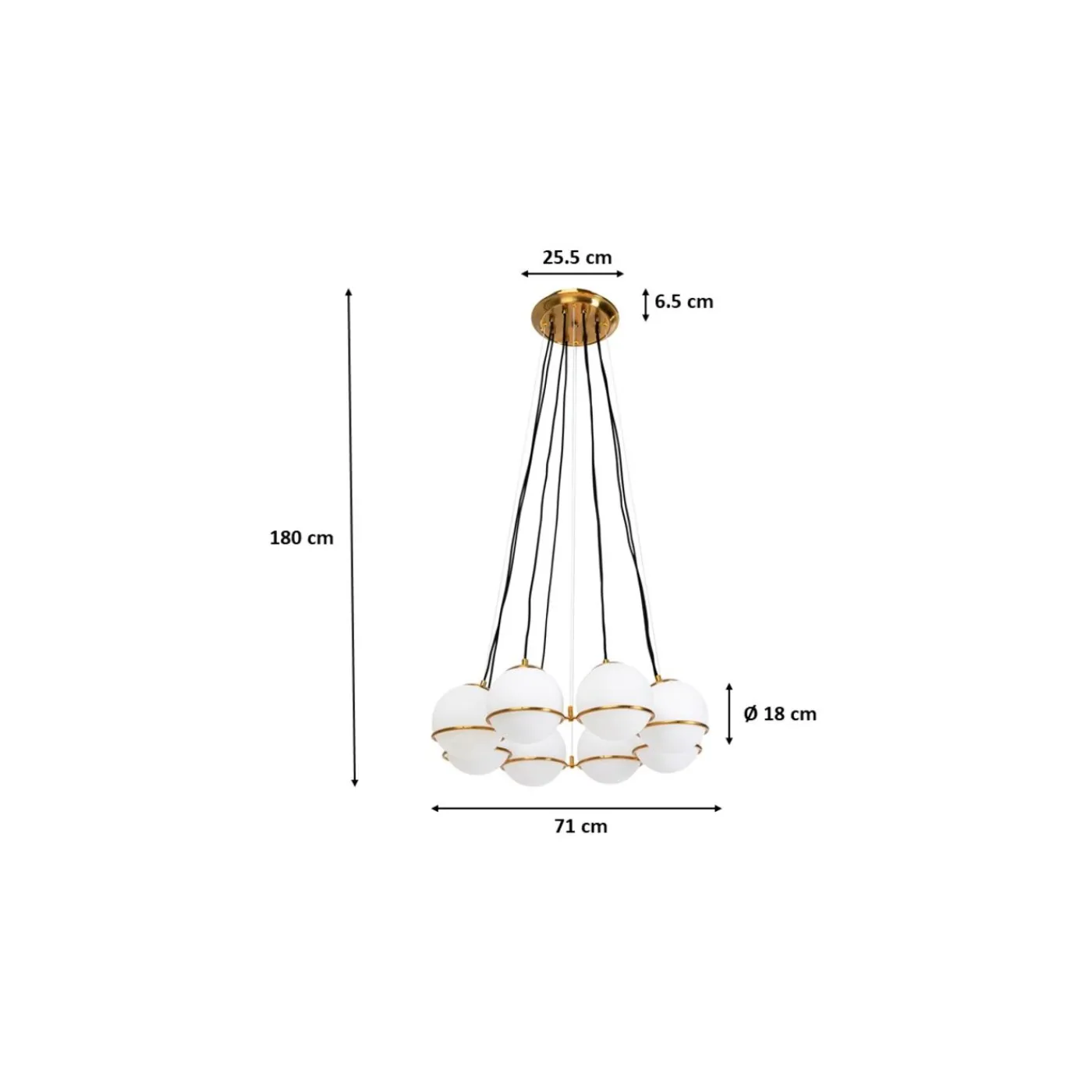 KARE Design Suspension Globes Dore O71Cm