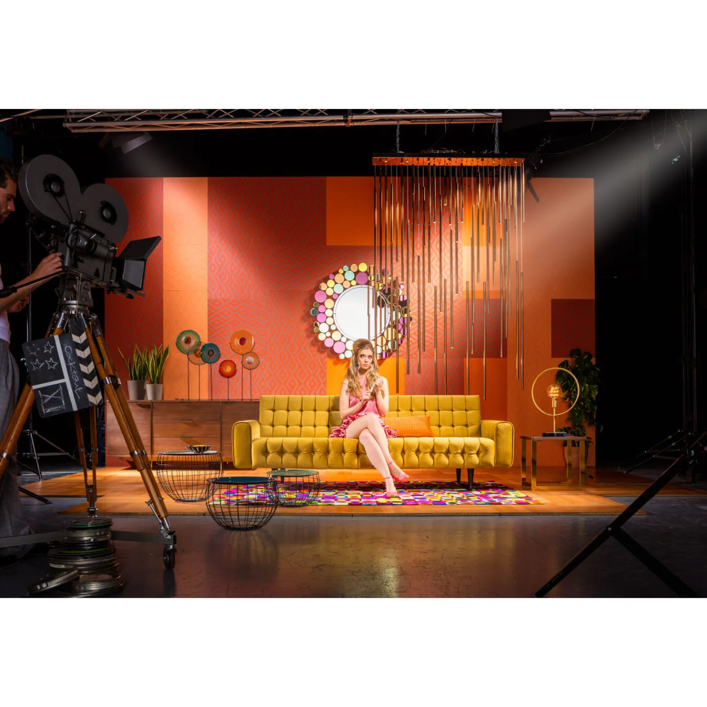 KARE Design Suspension Living Vegas Deluxe Laiton Led