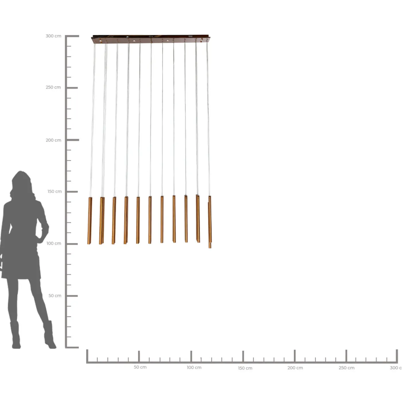 KARE Design Suspension Living Vegas Laiton Led